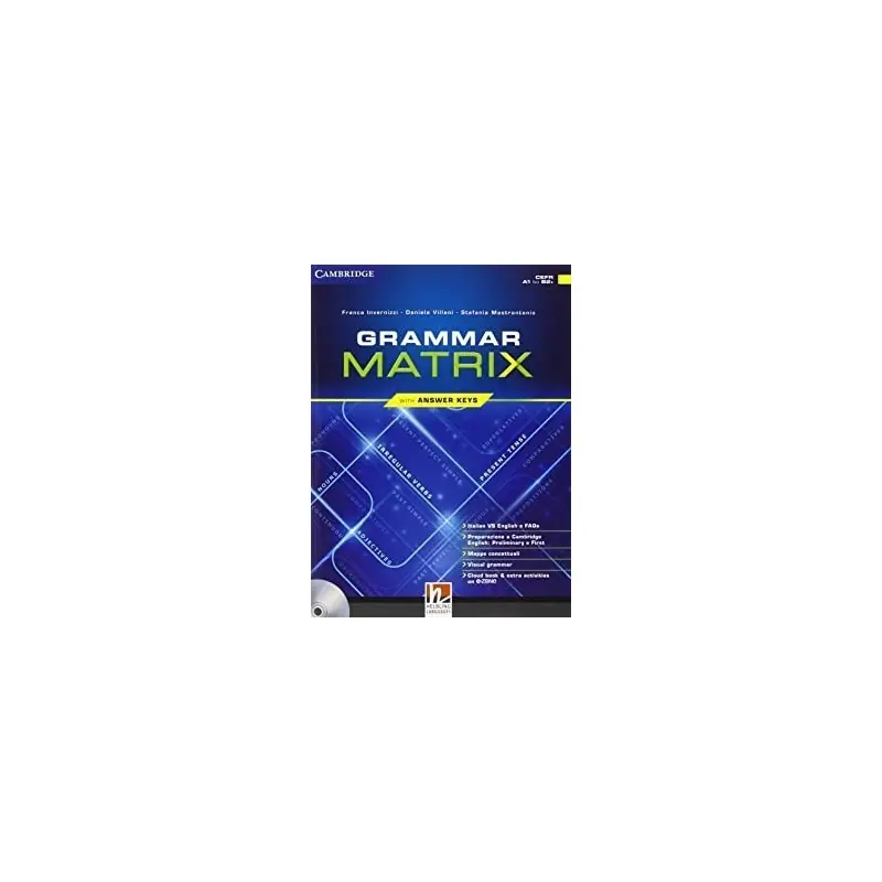 Direttamente Dal Produttore Grammar Matrix with Answer Keys
